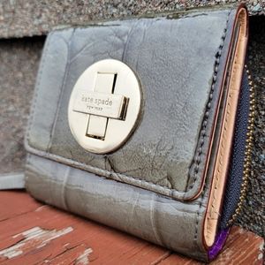 Like New Kate Spade Patent leather trifold wallet with coin purse